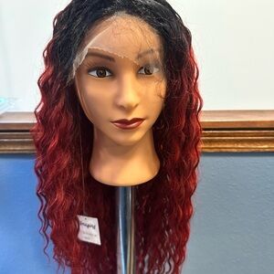 Red Ombre Lace Front Wig